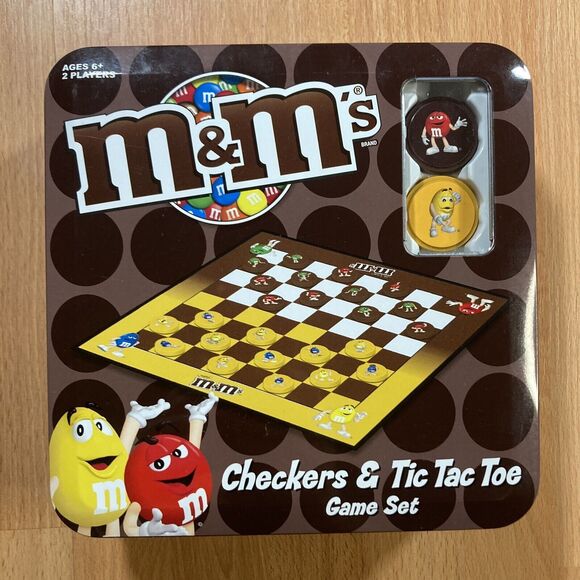 USAoploy M&M’s Checkers & Tic Tac Toe Game Set (2007) New open package - Picture 1 of 4